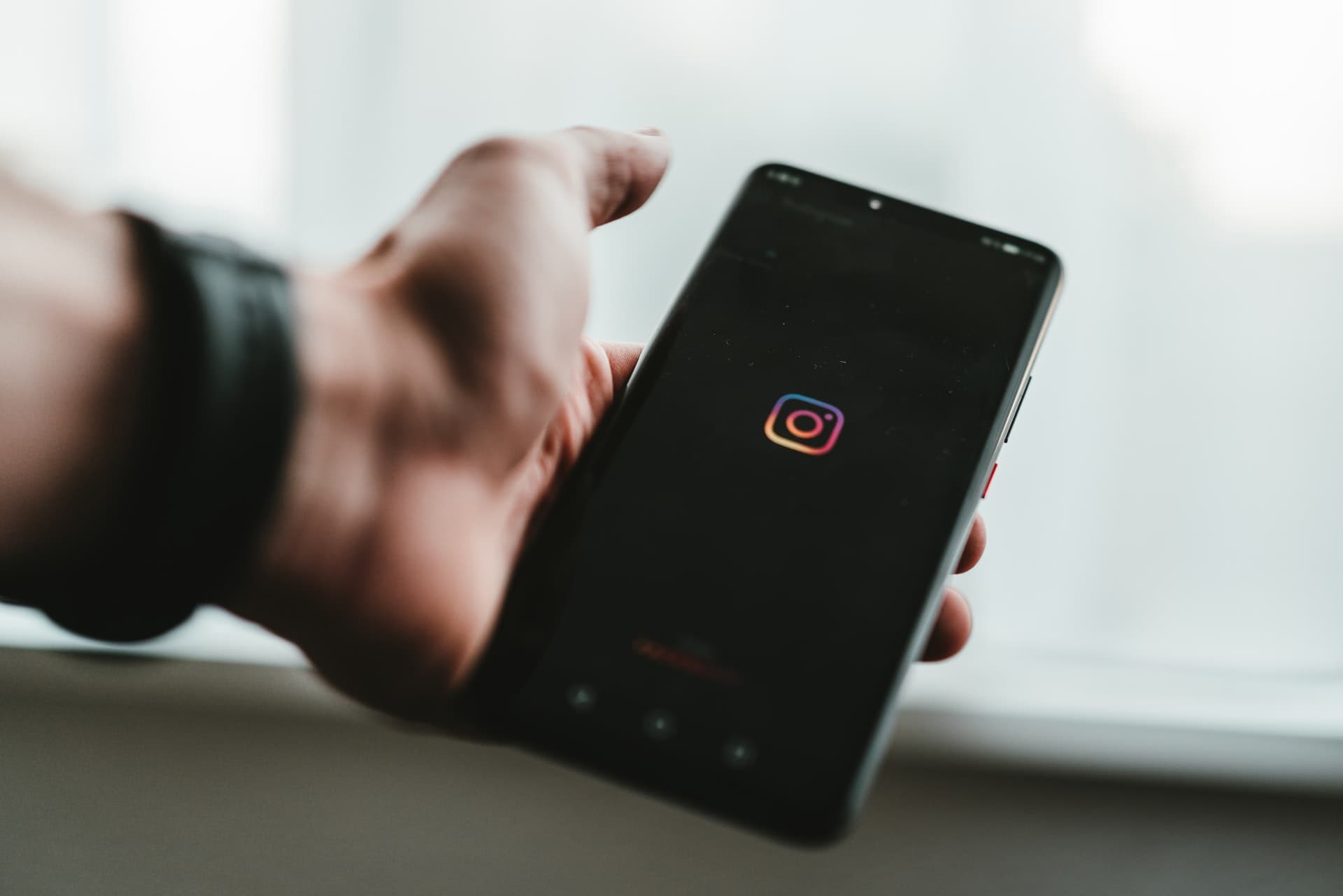 Instagram app on a phone