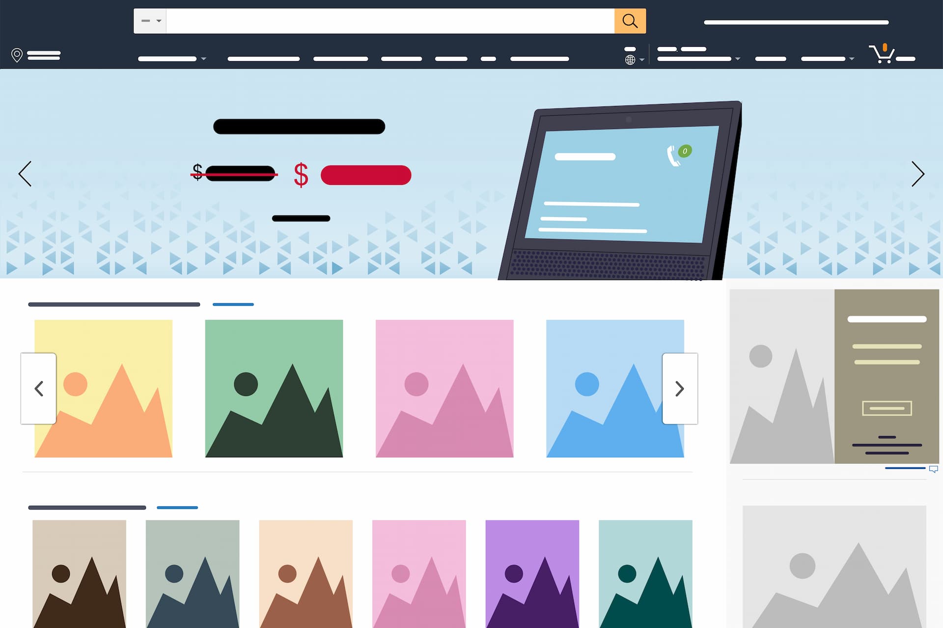Amazon layout graphic