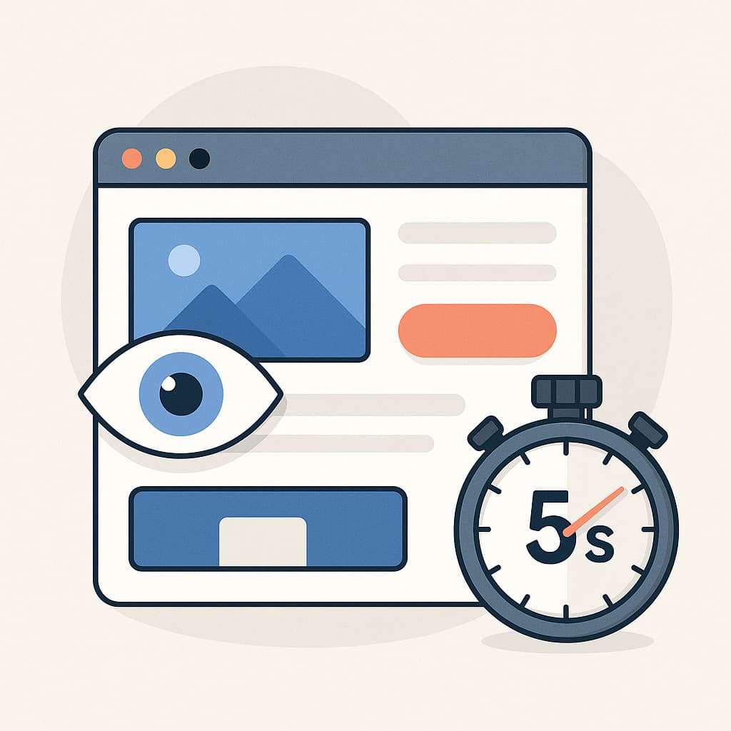 Web Design for First Impressions: What Users Notice in the First 5 Seconds