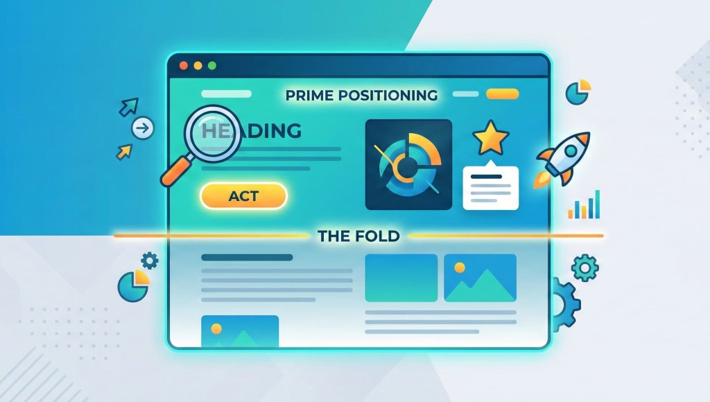 Elements that should be above the fold in website design