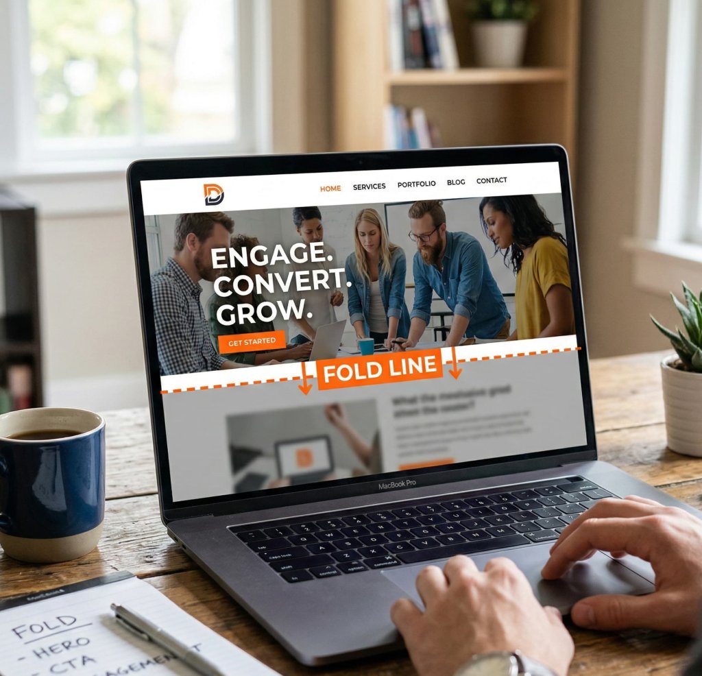 Above the fold design guide