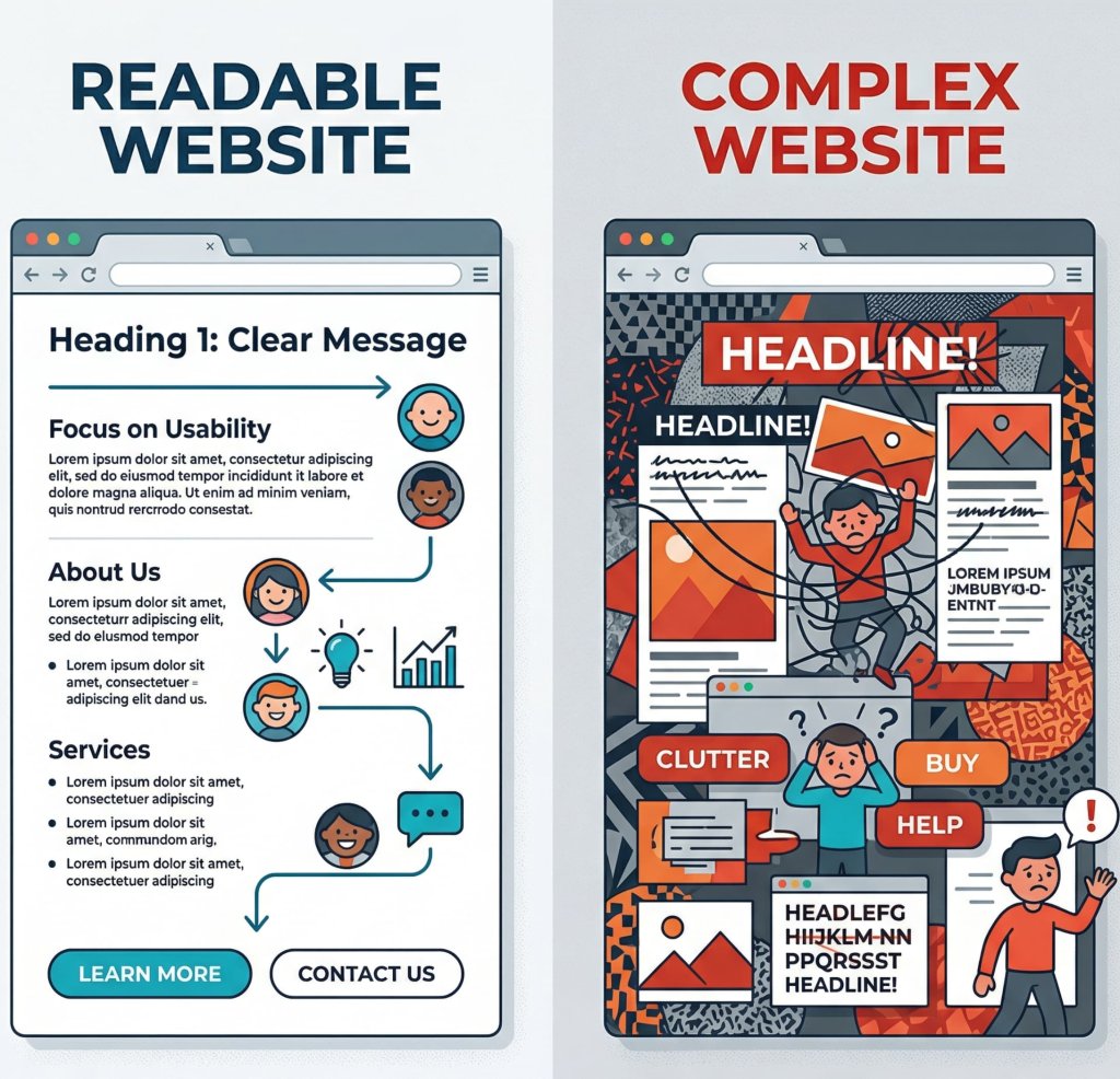 Why website readability beats visual complexity every time